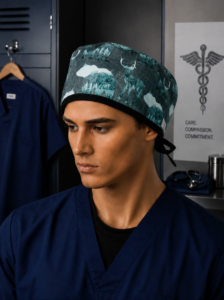 Wilderness Calls Black Tie Traditional Scrub Hat