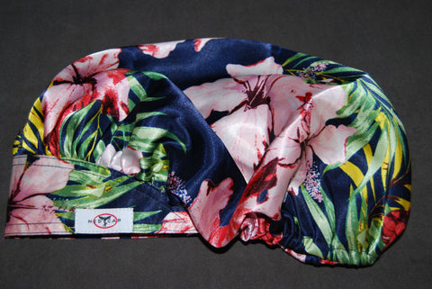 Floral Song Satin Scrub Hat