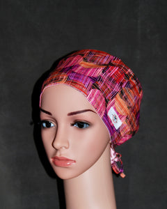 Lights Silhouette Satin tie Scrub Hat