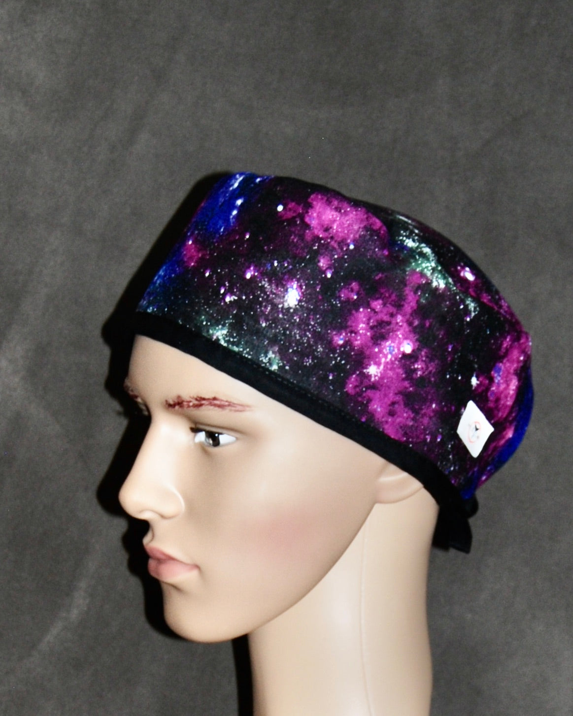 Galaxy Long Ago Black Tie Traditional Scrub Hat