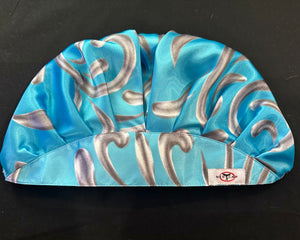 Splash Wavy Satin Pleated Scrub Hat