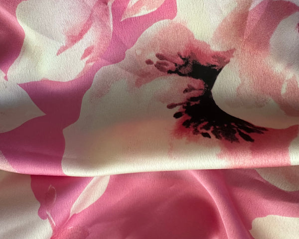 Pink Gone Floral Satin Scrub Hat