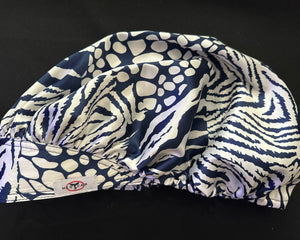 Indigo Safari Nights Satin Scrub Hat