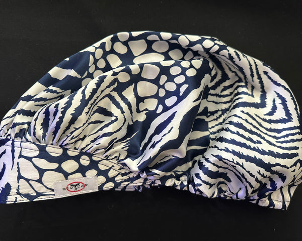Indigo Safari Nights Satin Scrub Hat