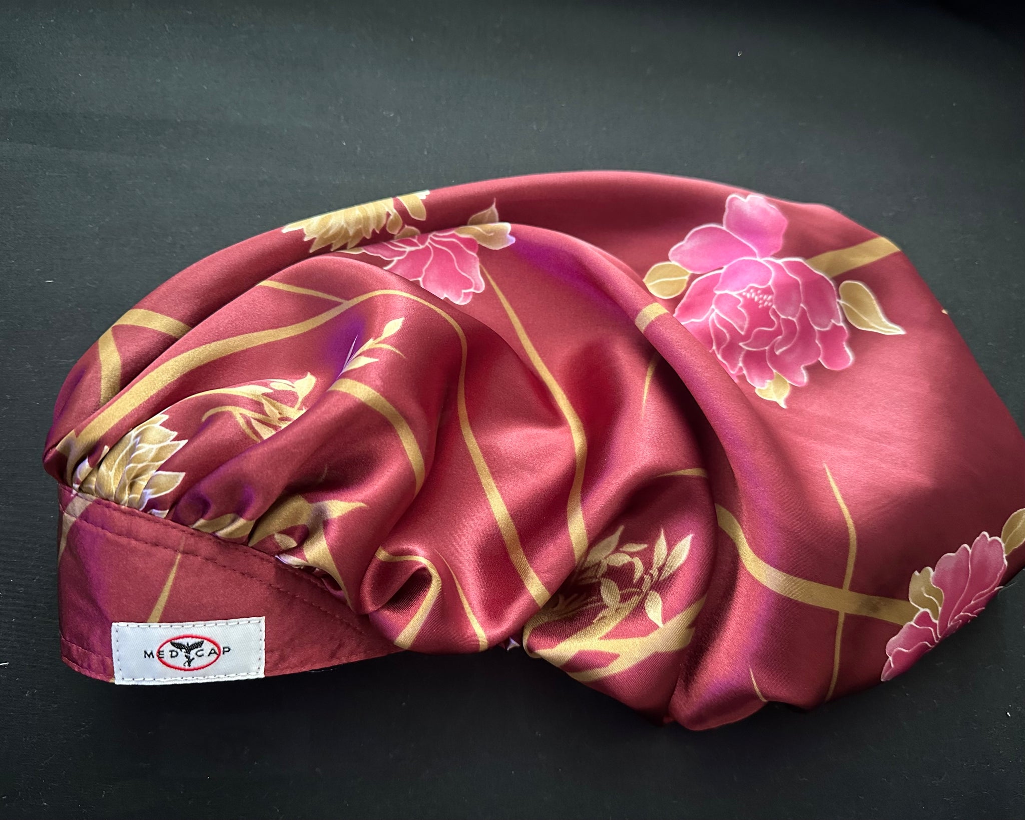 Rose Petal Satin Scrub Hat
