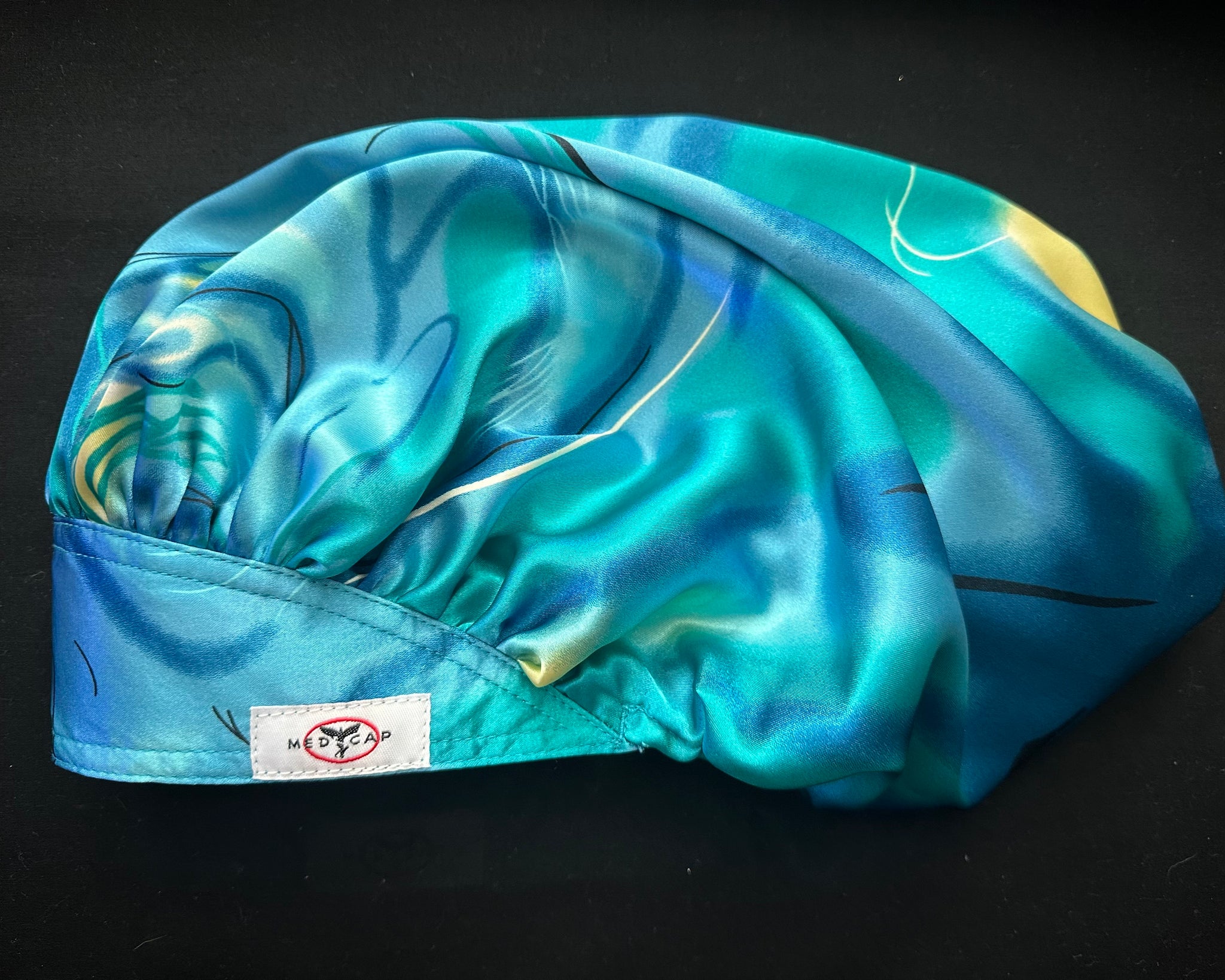 Auroras Blues Satin Scrub Hat