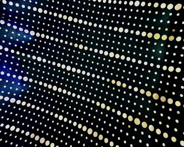 Point Navy Satin Pleated Scrub Hat