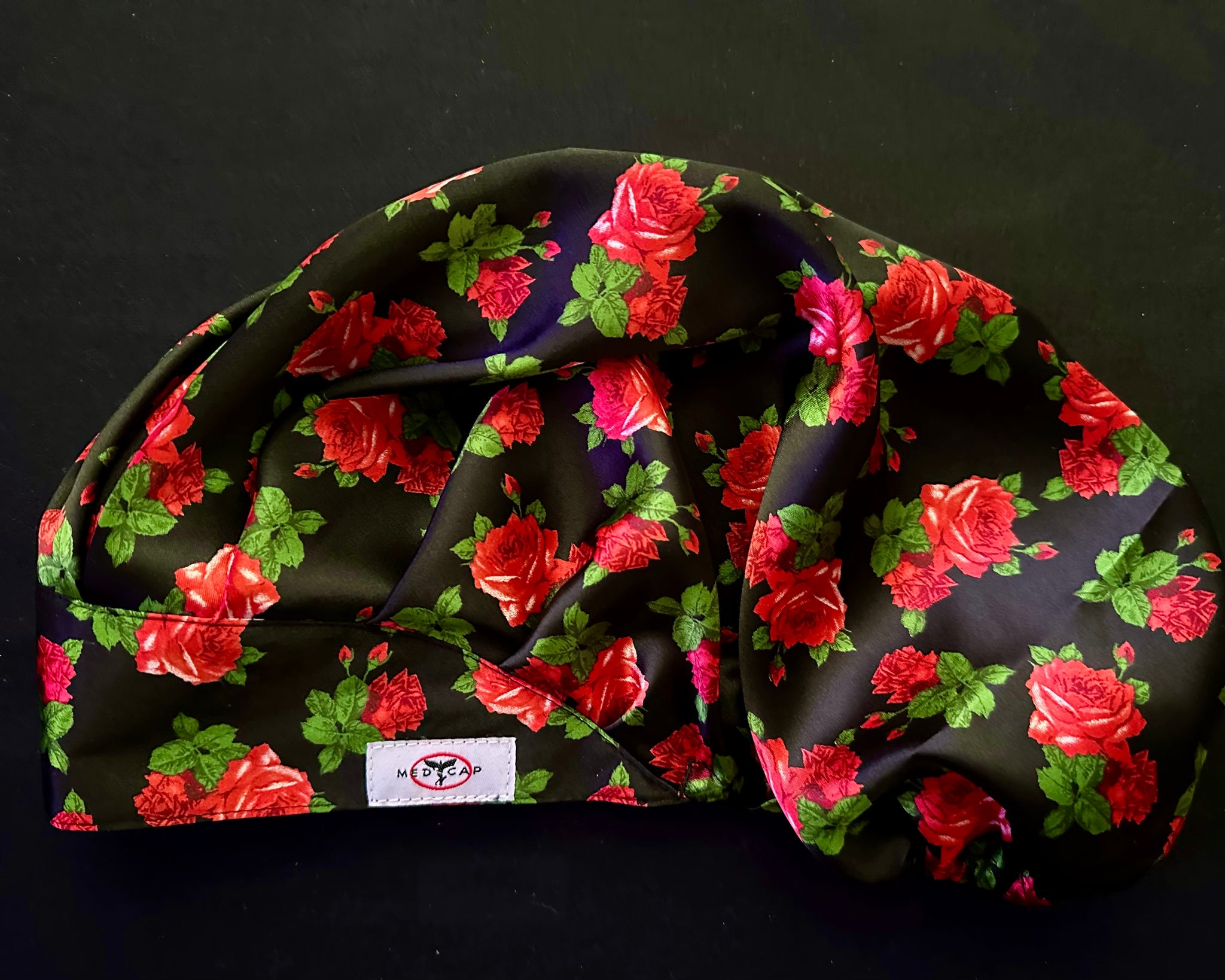My Rose Satin Pleated Scrub Hat