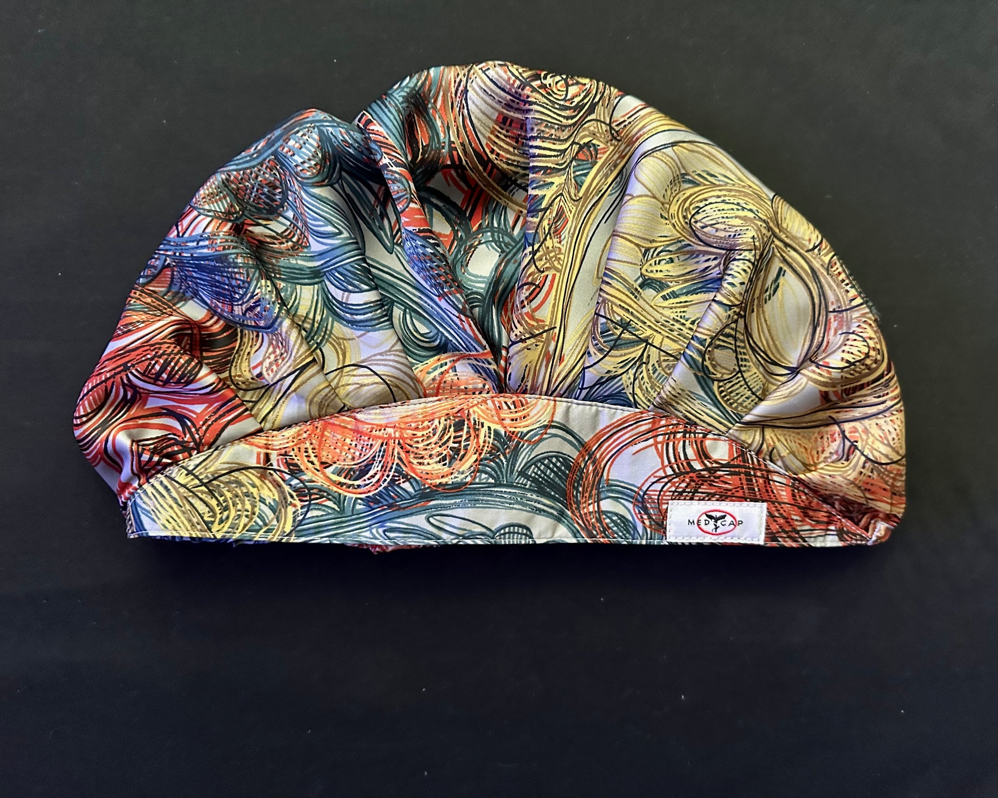 Expressions Satin Pleated Featherweight Scrub Hat