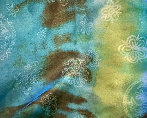 Medallion Satin Pleated Scrub Hat