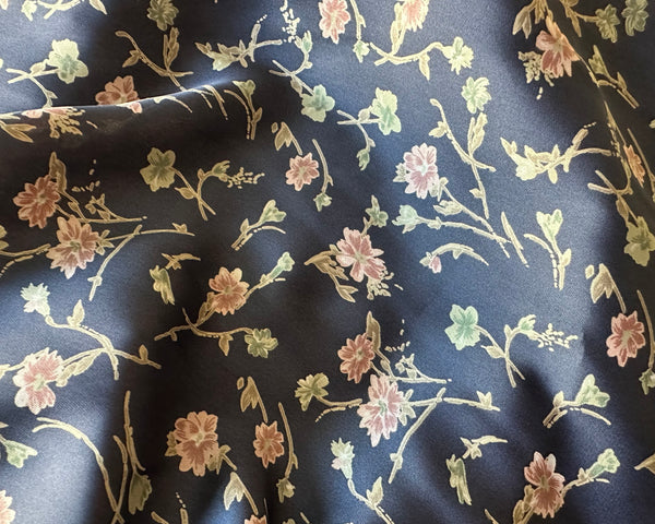 Dusk Navy Pink Rose Satin Featherweight Scrub Hat