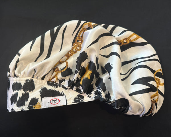 Chains of Gold Satin Scrub Hat