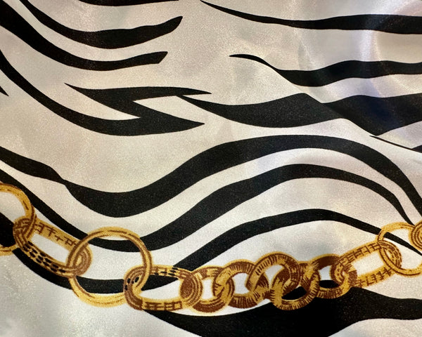 Chains of Gold Satin Scrub Hat