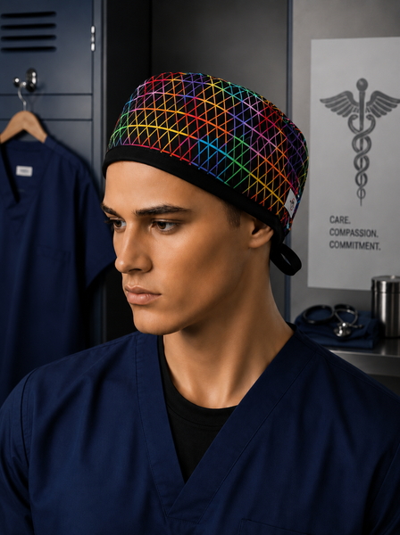 Tri X Black Tie Traditional Scrub Hat