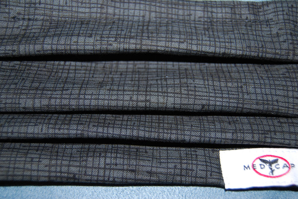 Gray with Lines Black Face Mask
