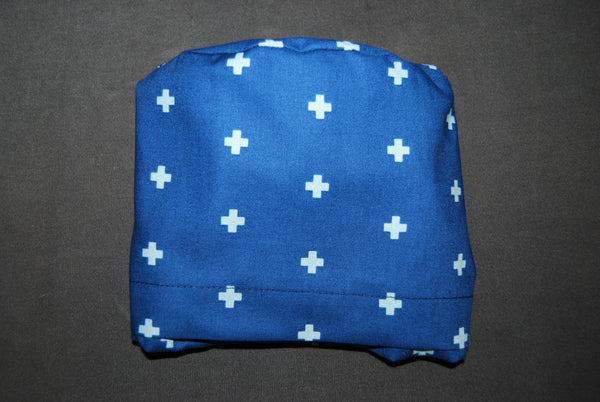 Cross Blue Snappi Scrub Hat