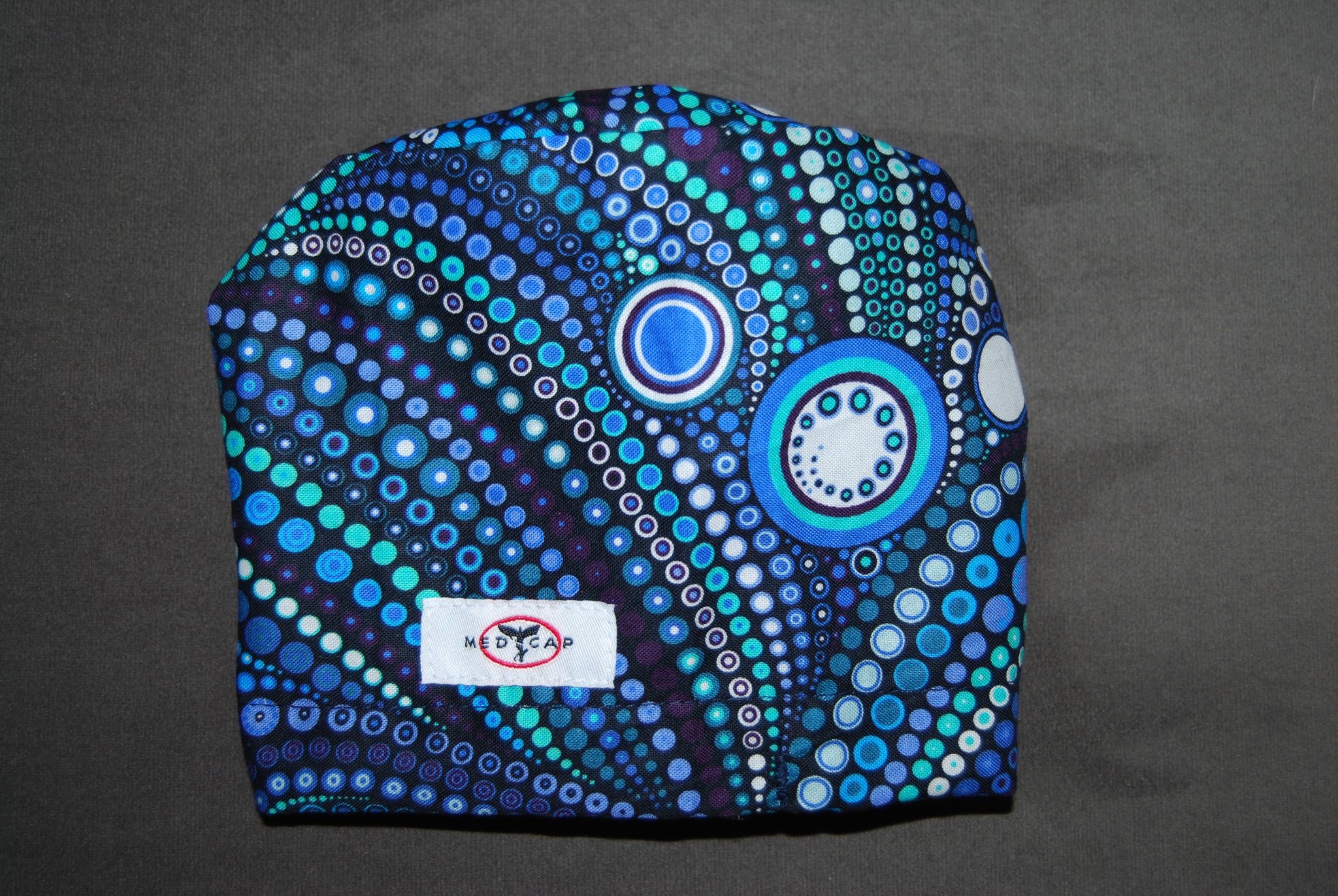 Blue Pearls Snappi Scrub Hat