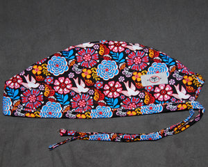 Whimsy Uni Tieback Scrub Hat