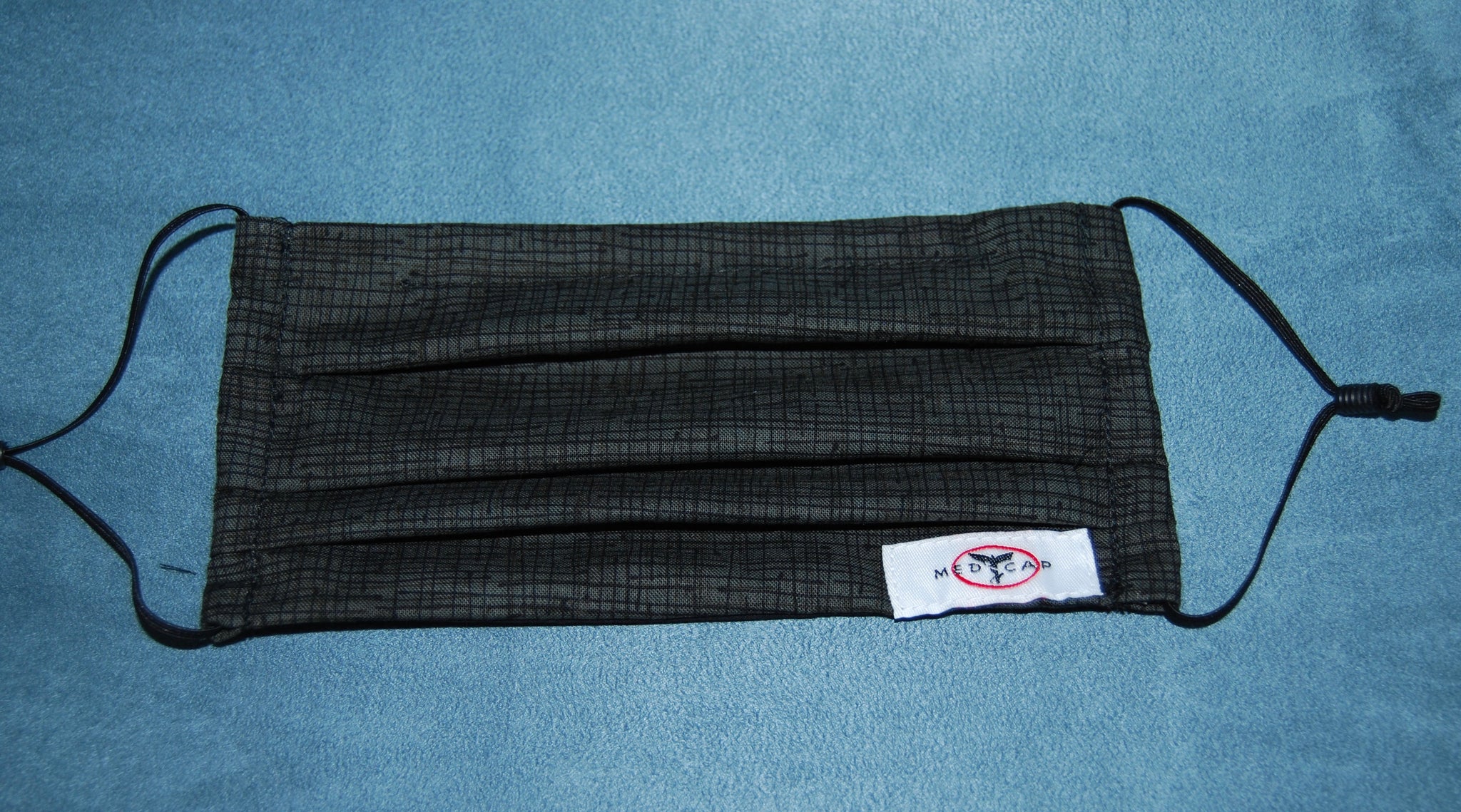 Gray with Lines Black Face Mask