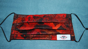 Medallion Dragon Red Face Mask