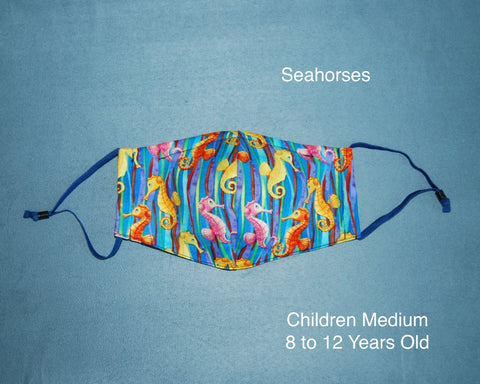 Seahorses Children Face Mask