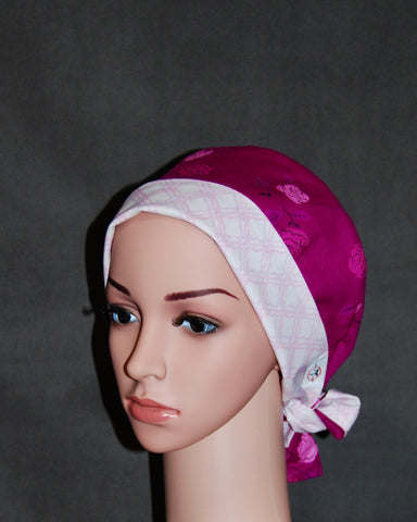 Rose Duet Cotton Scrub Hat