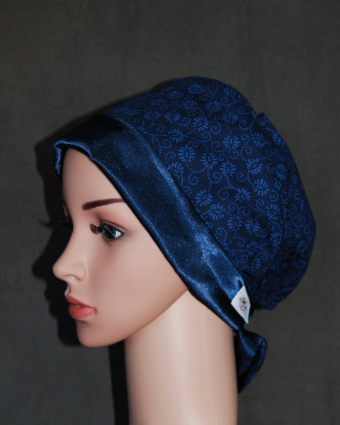 Endless Blue Duet Satin Scrub Hat