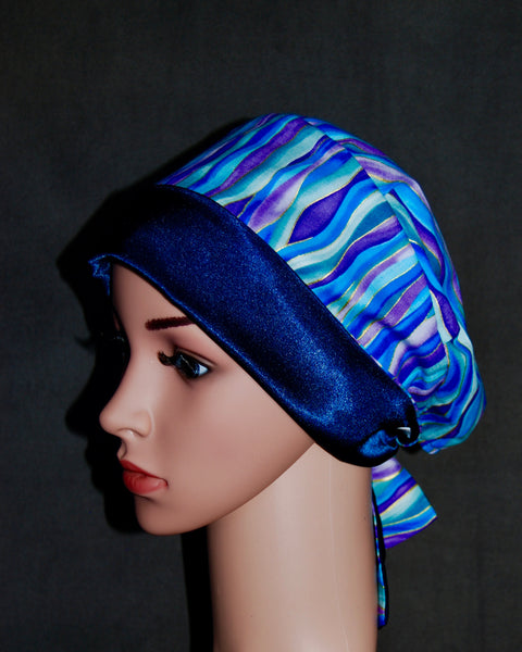 Watercolor Golden Duet Satin Scrub Hat