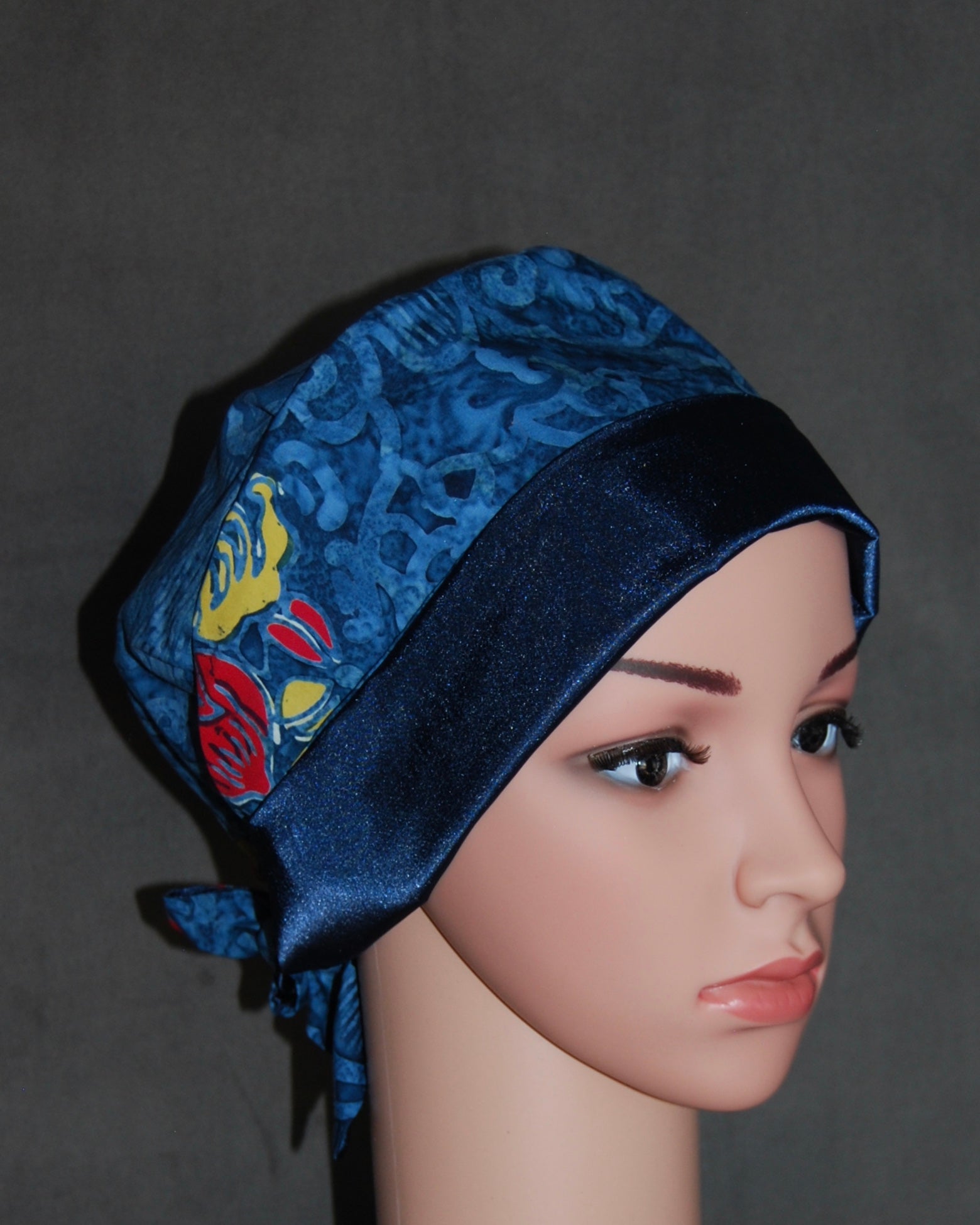 Lattice Petal Duet Satin Scrub Hat