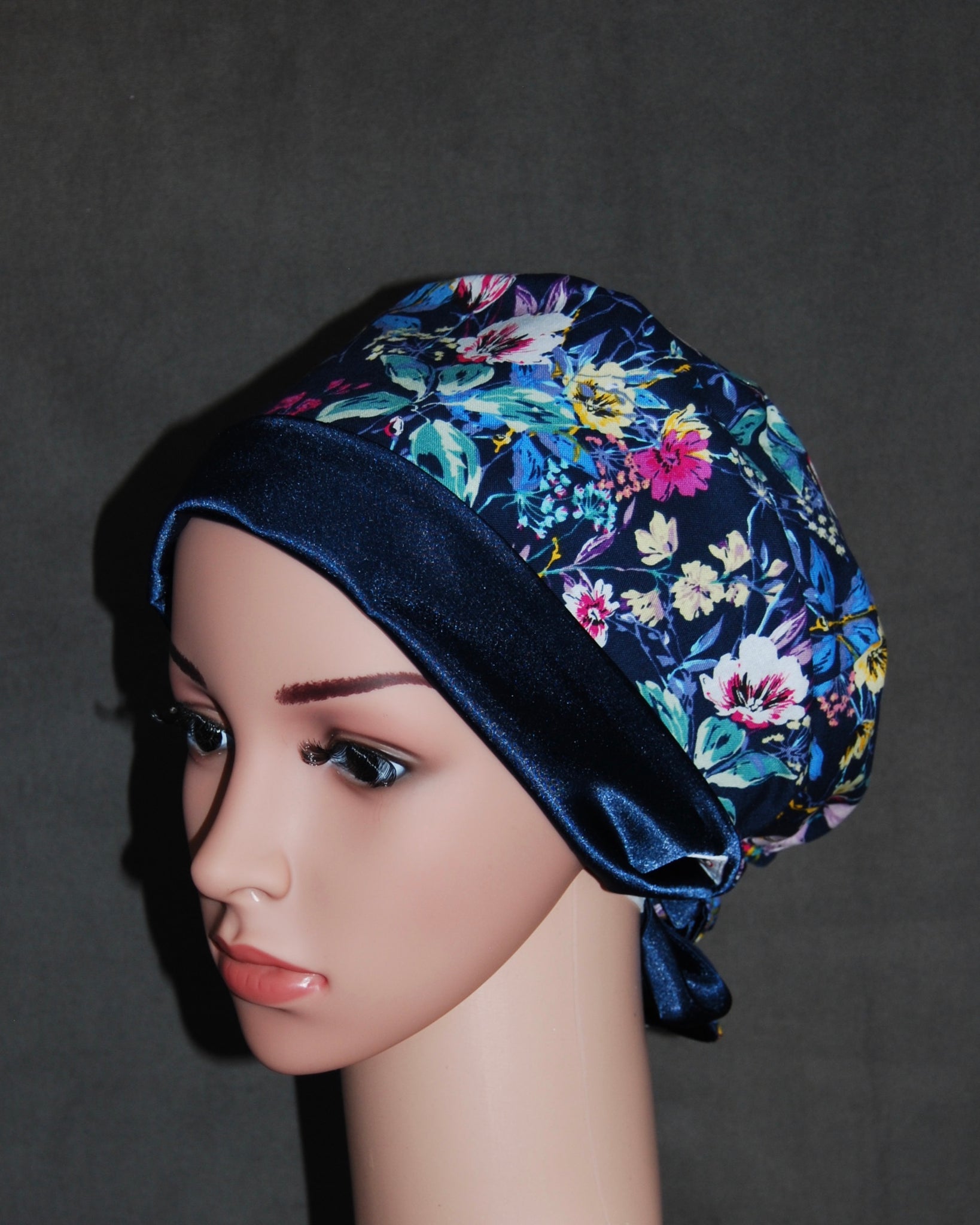 Petal Play Duet Satin Scrub Hat