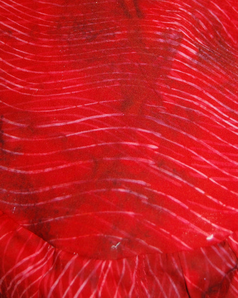 Chili Pepper Silhouette Satin Tie Scrub Hat
